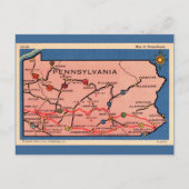 Kaart van  Pennsylvania (Voorkant)