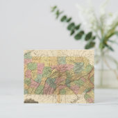 Kaart van Pennsylvania en New Jersey (Staand voorkant)