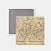 Kaart van Pennsylvania Magneet (Voorkant / Achterkant)