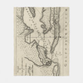 kaart van Pensacola Florida (1763) Fleece Deken (Voorkant)