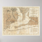  kaart van Pensacola Florida (1780) Poster (Voorkant)