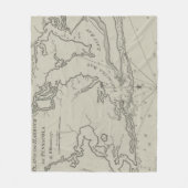  kaart van Pensacola Florida (1788) Fleece Deken (Voorkant)