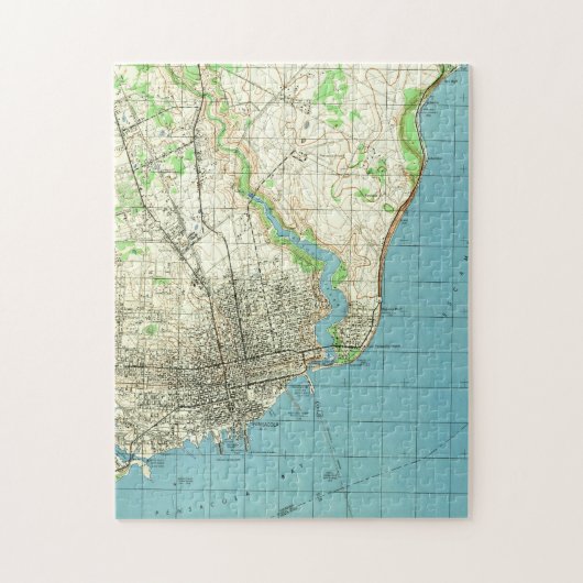  kaart van Pensacola Florida (1944) Legpuzzel (Verticaal)