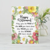 Kaart van pensionering, Kaart verlaten van het Wer (Staand voorkant)