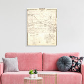 Kaart van Perry County, Nashville en Carmi Canvas Afdruk (Insitu (Woonkamer))