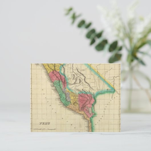 Kaart van Peru (Staand voorkant)