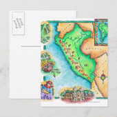 Kaart van Peru (Voorkant / Achterkant)