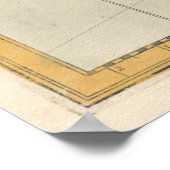  kaart van Peru (1638) Poster (Hoek)