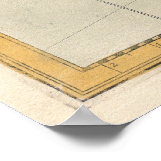  kaart van Peru (1638) Poster (Hoek)