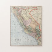  kaart van Peru (1901) Legpuzzel (Verticaal)
