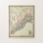  kaart van Peru en Bolivia (1856) Legpuzzel (Verticaal)