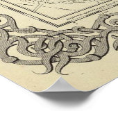 kaart van Peru en Bolivia (1856) Poster (Hoek)