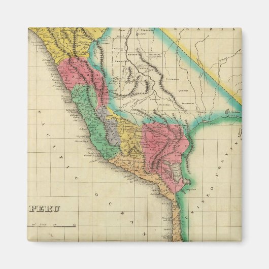 Kaart van Peru Magneet (Voorkant)