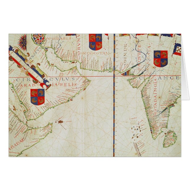 Kaart van Perzië, Arabië en India (Voorkant Horizontaal)