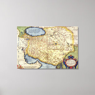 Kaart van Perzië, van het "Theatrum Orbis Terraru Canvas Afdruk