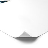 Kaart van Peshawar Pakistan Poster (Hoek)