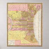  kaart van Philadelphia (1846) Poster (Voorkant)