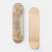  kaart van Philadelphia (1846) Skateboard (Voorkant)