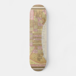 kaart van Philadelphia (1846) Skateboard