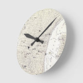  kaart van Philadelphia (1885) Ronde Klok (Hoek)