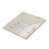  kaart van Philadelphia (1885) Tegeltje (Zijkant)