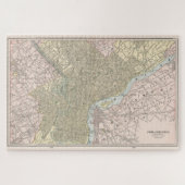 kaart van Philadelphia (1901) Legpuzzel (Horizontaal)