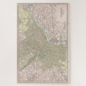  kaart van Philadelphia (1901) Legpuzzel (Verticaal)