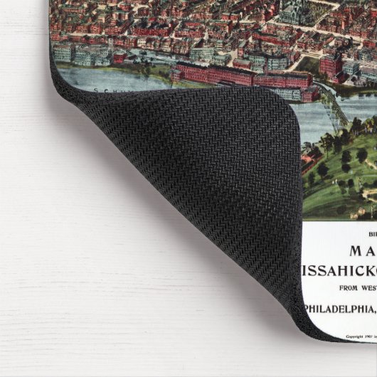  kaart van Philadelphia Muismat (Hoek)