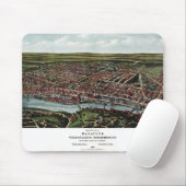  kaart van Philadelphia Muismat (Met muis)