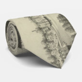  kaart van Philadelphia PA (1875) Stropdas (Opgerold)