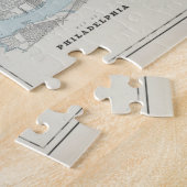 kaart van Philadelphia PA (1901) Legpuzzel (Zijkant)