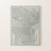 kaart van Philadelphia PA (1901) Legpuzzel (Verticaal)