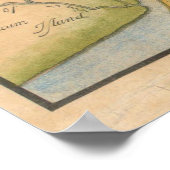  kaart van Philadelphia Pennsylvania (1750) Poster (Hoek)