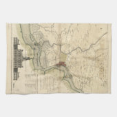 Kaart van Philadelphia Pennsylvania (1777) Theedoek (Horizontaal)