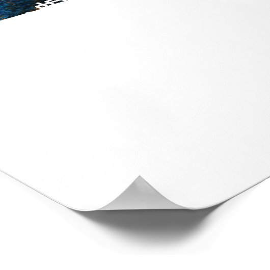 Kaart van Phnom Penh Cambodja Poster (Hoek)