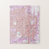  kaart van Phoenix Arizona (1952) 2 Legpuzzel (Verticaal)