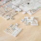 kaart van Phoenix Arizona (1952) Legpuzzel (Zijkant)