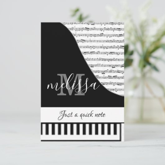 Kaart van Piano (Staand voorkant)