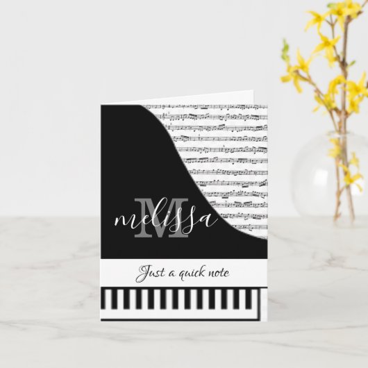 Kaart van Piano (Gele Bloem)