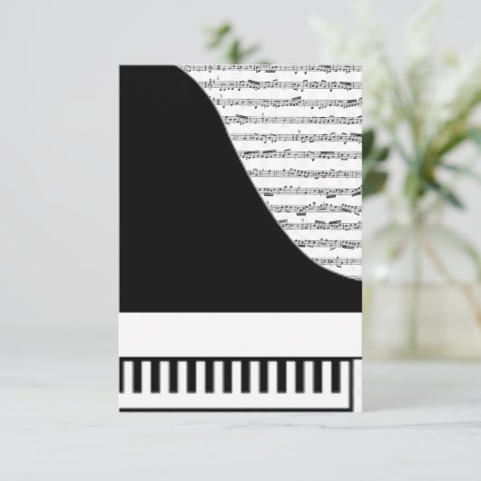 Kaart van Piano (Staand voorkant)