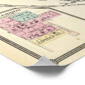 Kaart van Pierce County en Ellsworth Poster (Hoek)