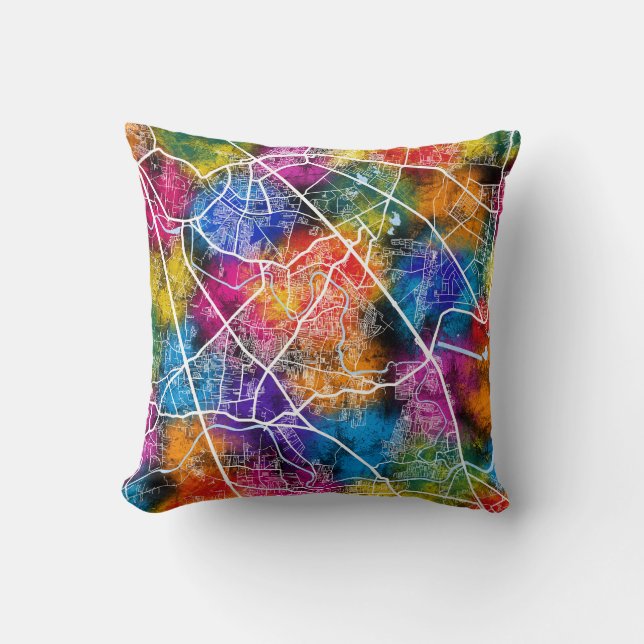 Kaart van Pimpri-Chinchwad Maharashtra Kussen (Voorkant)