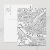  kaart van Pittsburgh (1885) (Voorkant / Achterkant)