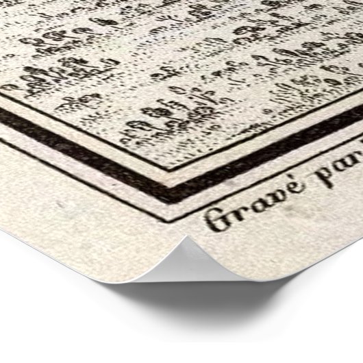  kaart van Pittsburgh PA (1796) Poster (Hoek)