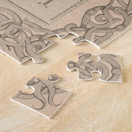  kaart van Pittsburgh PA (1855) Legpuzzel (Zijkant)