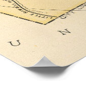  kaart van Pittsburgh PA (1891) Poster (Hoek)