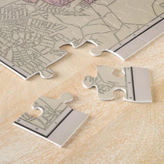  kaart van Pittsburgh Pennsylvania (1912) Legpuzzel (Zijkant)