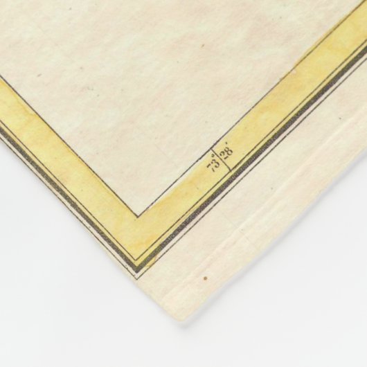  kaart van Plattsburgh New York (1872) Fleece Deken (Hoek)