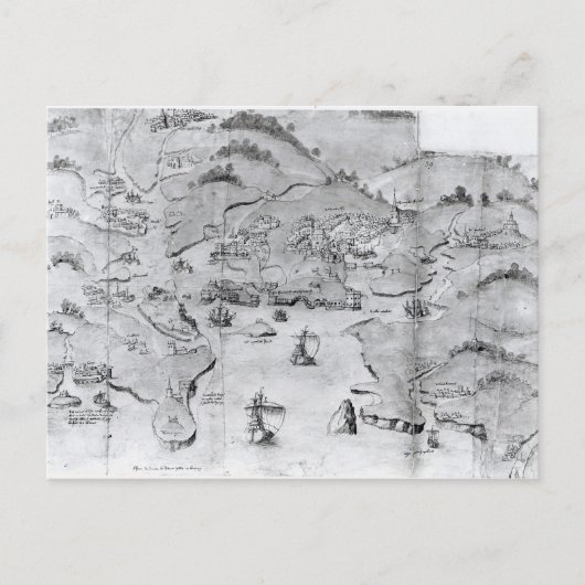 Kaart van Plymouth, c.1539 (Voorkant)