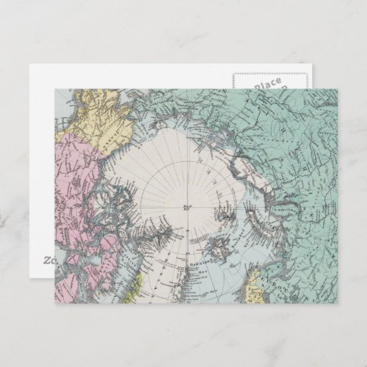 Kaart van Polaire Zeeen (Voorkant / Achterkant)